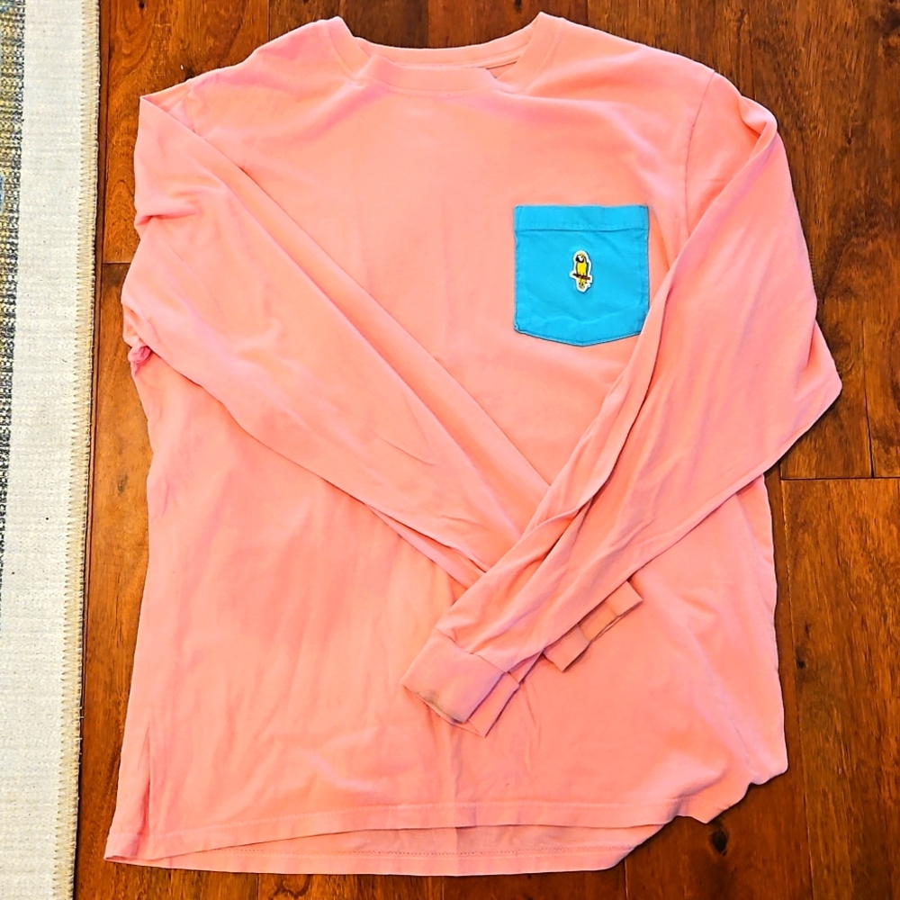 Whistling Gulf Long Sleev Tshirt, Large, Pink